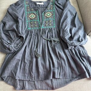 Lucky Brand Charcoal‎ Blouse